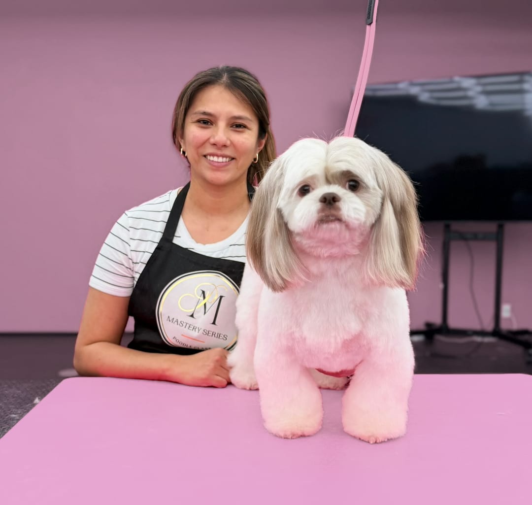 Gardenia, the groomer and owner of Fresh Tails.